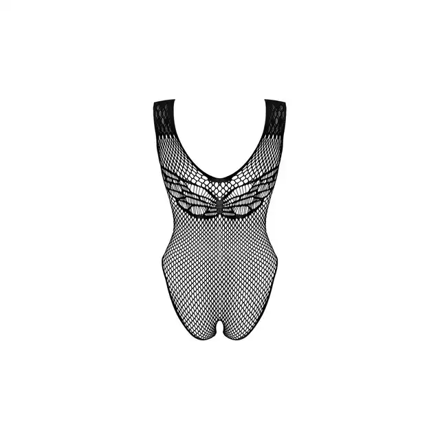 Obsessive - B134 body S/M/L. Zmysłowe body z unikalnym wzorem i seksownie prześwitującą siateczką 