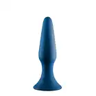 DreamToys - MenzStuff Metal Ball Plug Blue. Silikonowy plug analny z metalową kulką wewnątrz, dla intensyfikacji analnych doznań poprzez drżenie