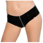 Black Level - Vinyl Pants with Zip M - błyszczące, winylowe majtki z zamkiem błyskawicznym