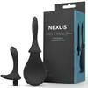 Nexus - Douche Set. Czarny zestaw analny. Gruszka do lewatywy z dwoma wymiennymi końcami. Czysta zabawa analna.