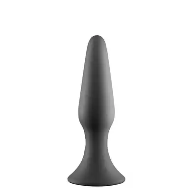 DreamToys - MenzStuff Metal Ball Plug Grey. Silikonowy plug analny z metalową kulką wewnątrz, dla intensyfikacji analnych doznań poprzez drżenie
