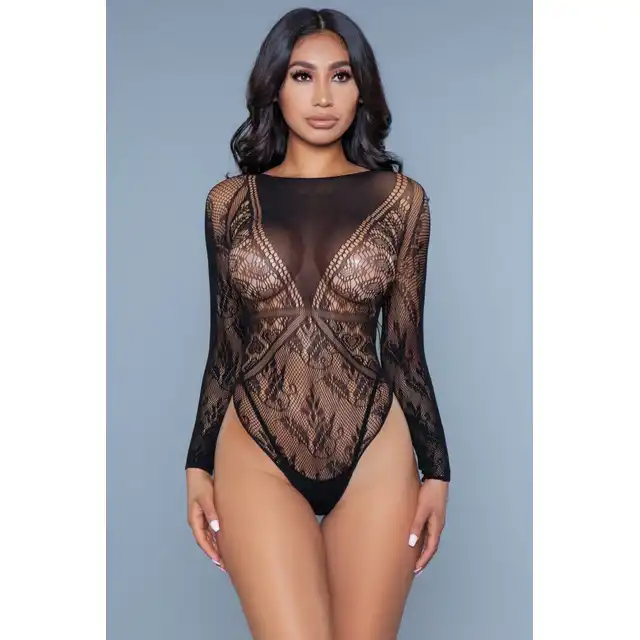 BeWicked - Break My Heart Bodysuit. Seksowny bodystocking z serduszkami. One size. Oczarujesz jego serce!