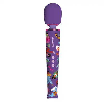 Le Wand - Feel My Power Jade Purple Brown Edidtion - limitowana edycja luksusowego masażera z ilustracjami nowojorskiej artystki