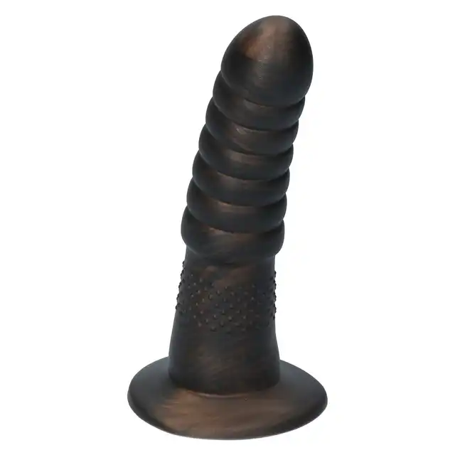 Ylva &amp; Dite - Aria Chestnut Brown - unikatowe dildo z prążkowaniem wykonane z silikonu premium