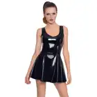 Black Level - Vinyl Dress Black L - winylowa czarna sukienka. Błyszcząca i oszałamiająca!