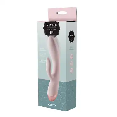 Vivre - COCO Duo Vibrator - wyjątkowy wibrator ze stymulatorem łechtaczki. Dwa silniki sterowane osobno! 