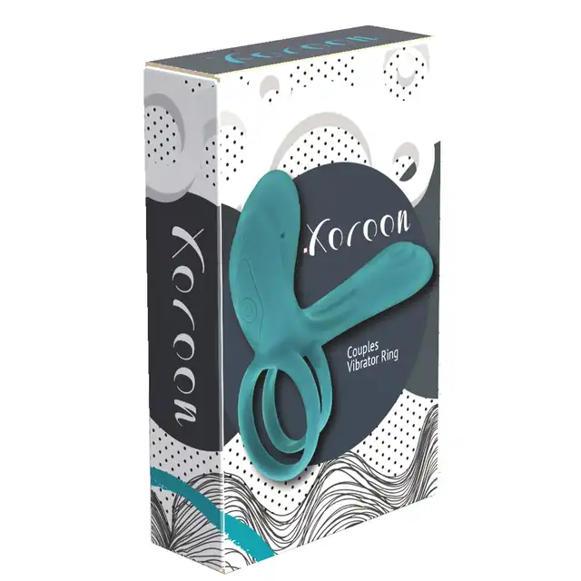 Xocoon - Couples Vibrator Ring USB. Wibrator dla par. Ring na penisa, stymulator łechtaczki i nakładka powiększająca penisa - hit!