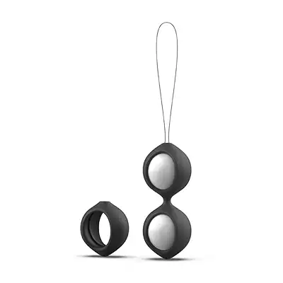B Swish - BFit Classic Flex Black 38g. Czarne kulki gejszy z ruchomymi kulkami wewnątrz. Trening mięśni kegla połączony z przyjemnością przy każdym ruchu.