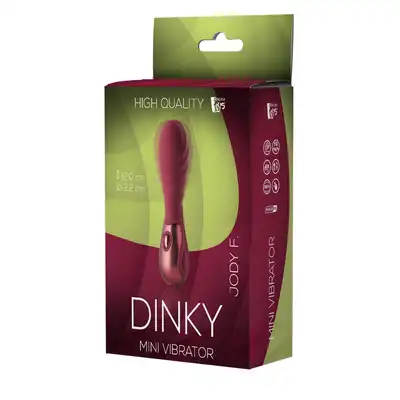 Dinky - Mini Vibrator Jody F. Mini wibrator ze żłobieniami do stymulacji kobiecych części specjalnych. Komfortowa stymulacja w małych gabarytach