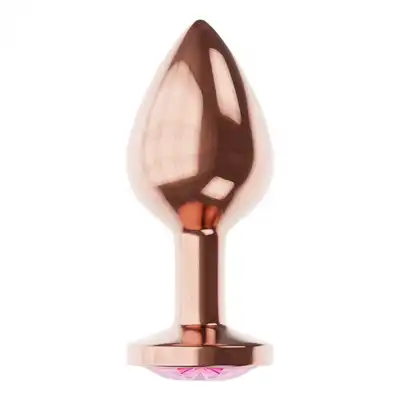 Plug-Butt Plug Diamond Quartz Shine S Rose Gold
