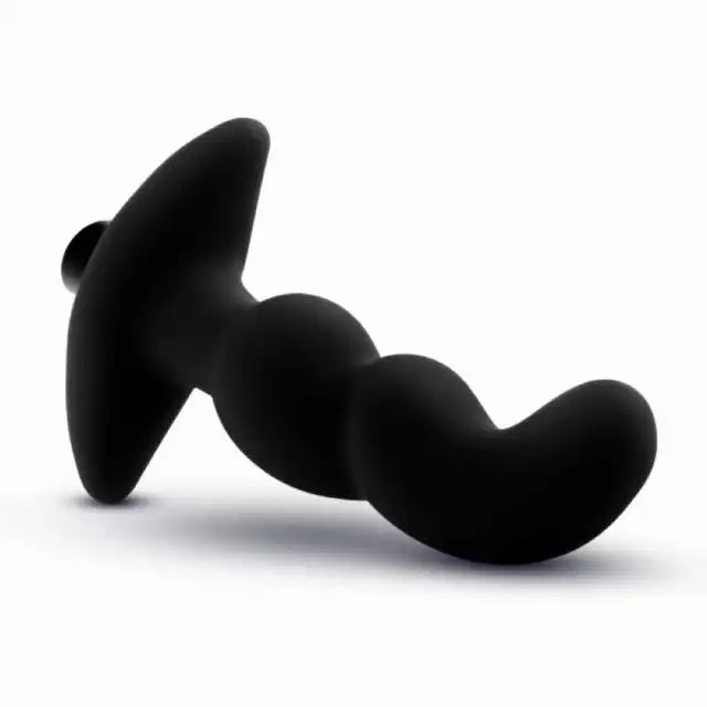 Anal Adventures - Vibrating Prostate 03. Falisty stymulator prostaty. 10 trybów wibracji i silikon premium z platyną 