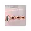Gender X - Gold Digger M. Średni, elegancki i stylowy. Metalowa wtyczka analna w kolorze rose gold z czarnym klejnotem w podstawie. 