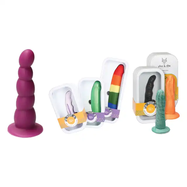 Ylva &amp; Dite - Circe Violet Dildo - dildo o unikatowym kształcie wykonane z gładkiego silikonu premium