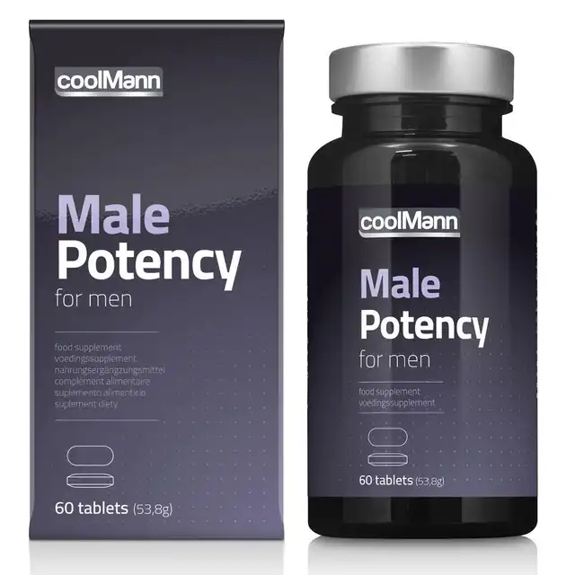 Cobeco Pharma - CoolMann Male Potency 60 tab. Tabletki z buzdyganka naziemnego wspomagające potencję i erekcję 
