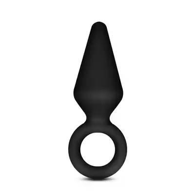 Anal Adventures - Small Loop Plug S. Wtyczka analna z uchwytem w formie pętli. Silikon utwardzany platyną