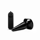 Anal Adventures - Basic Vibrating Anal. Stożkowa wtyczka analna 9 cm z przewodowym pilotem. Hiper wibracje