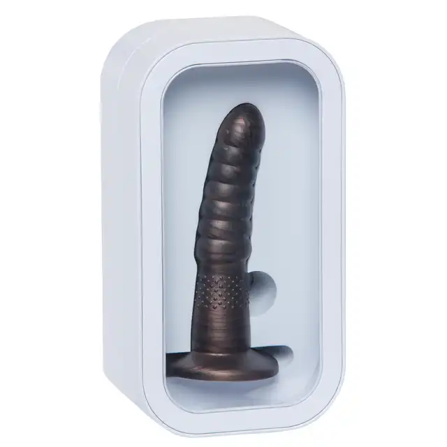 Ylva &amp; Dite - Aria Chestnut Brown - unikatowe dildo z prążkowaniem wykonane z silikonu premium