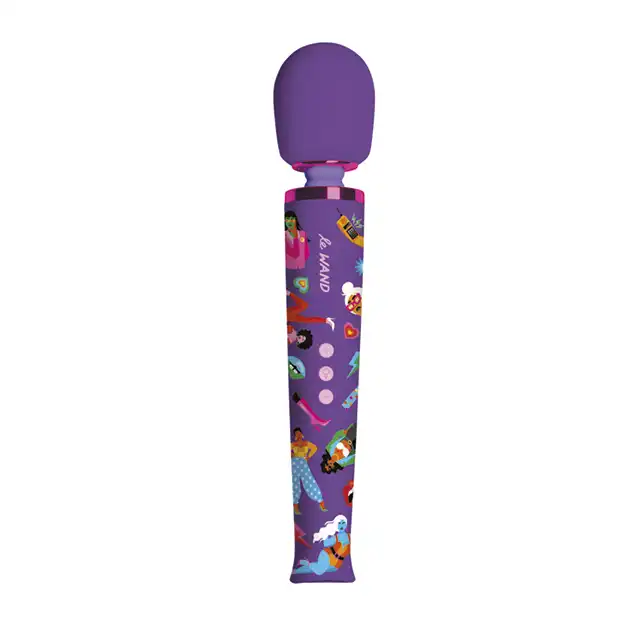 Le Wand - Feel My Power Jade Purple Brown Edidtion - limitowana edycja luksusowego masażera z ilustracjami nowojorskiej artystki