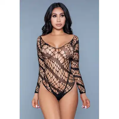 BeWicked - Just Let Me Love You. Mocno prześwitujące body One Size. Seksowny look gwarantowany!