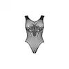 Obsessive - B134 body S/M/L. Zmysłowe body z unikalnym wzorem i seksownie prześwitującą siateczką 