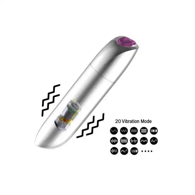 Boss Series - Rechargeable Powerful Bullet. Mini wibratorek, kieszonkowy rozmiar. Potężne wibracje w aż 20 trybach