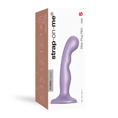 Strap-On-Me - Dildo Plug P&amp;G S Purple - eleganckie dildo marki premium o innowacyjnym kształcie, które zapewni Ci całkowitą satysfakcje