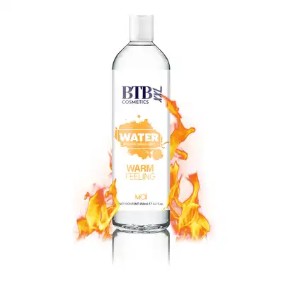 BTB WATER BASED WARM FEELING LUBRICANT 250ML