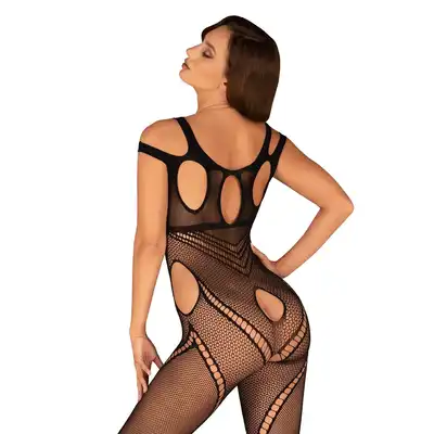 Obsessive - Bodystocking G322 S/M/L. Zmysłowy bodystocking z pikantnymi wycięciami 