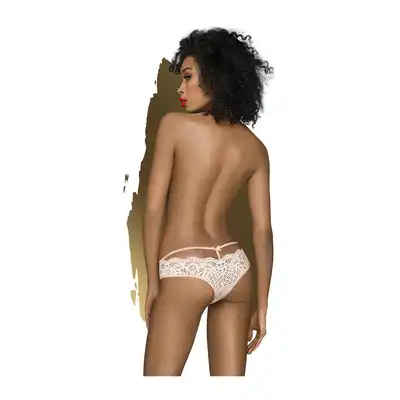 Penthouse - Mermaid Fantasy Rosa S/M - delikatne figi z filigranową koronką w delikatnym różowym kolorze
