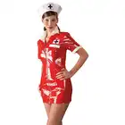 Black Level - Nurse Dress L - seksowne, winylowe przebranie pielęgniarki. Otocz Go opieką!