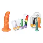 Ylva &amp; Dite - Rhea Orange Yellow Dildo - dildo o wyjątkowym kształcie wykonane z silikonu premium