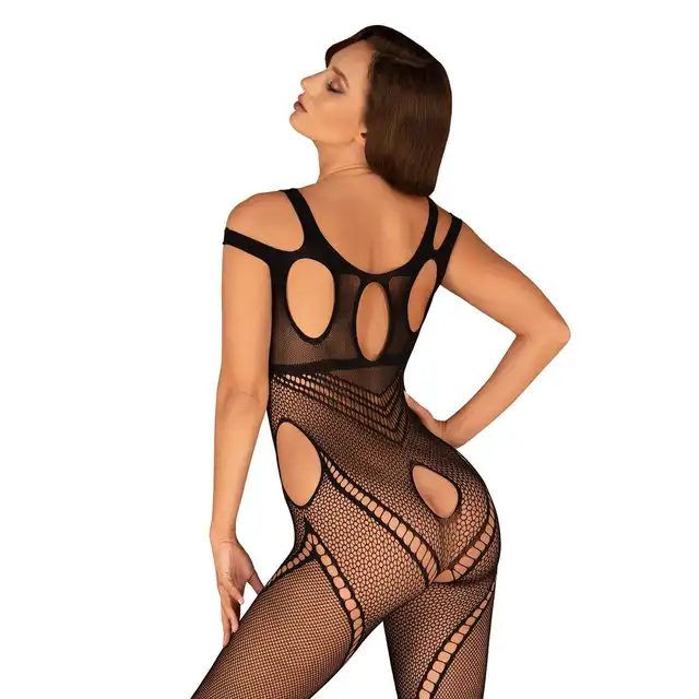 Obsessive - Bodystocking G322 S/M/L. Zmysłowy bodystocking z pikantnymi wycięciami 