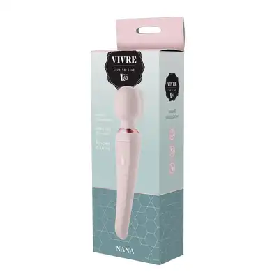 Vivre - NANA Wand Stimulator - lekka różdżka o silnych wibracjach w przepięknym, różowym kolorze 