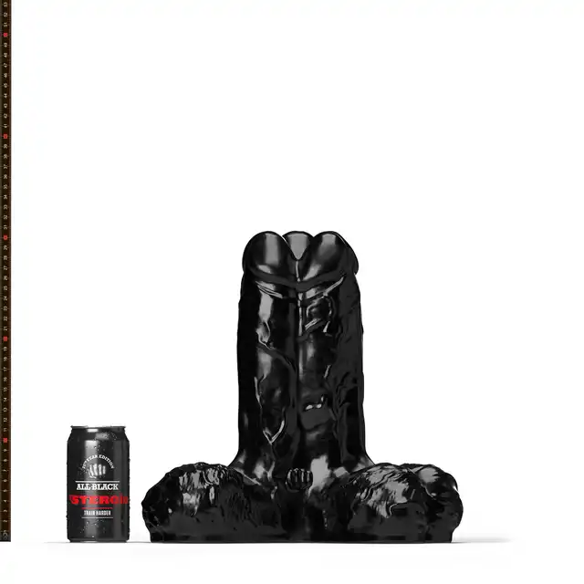 All Black - Gape, Set and Match Black. Ekstremalne potrójne dildo dla fanatyków intensywnej penetracji.
