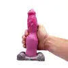 Kiotos Monstar - Dildo Beast 43. Dildo z nietypową przyssawką w stylu wielkiego członka psa. Poczuj w sobie zwierzęcą dzikość