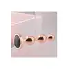 Gender X - Gold Digger S. Mały, elegancki i stylowy. Metalowa wtyczka analna w kolorze rose gold z czarnym klejnotem w podstawie. 