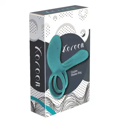 Xocoon - Couples Vibrator Ring USB. Wibrator dla par. Ring na penisa, stymulator łechtaczki i nakładka powiększająca penisa - hit!