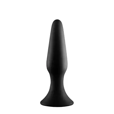 DreamToys - MenzStuff Metal Ball Plug Black. Silikonowy plug analny z metalową kulką wewnątrz, dla intensyfikacji analnych doznań poprzez drżenie