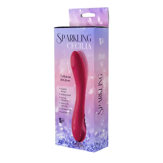 Sparkling - Sliding Bead Vibrator Cecila - nowoczesny wibrator do perfekcyjnej stymulacji punktu G z ruchomym koralikiem