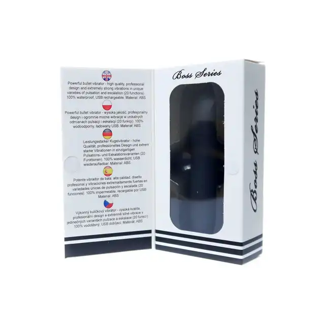 Boss Series - Rechargeable Powerful Bullet. Mini wibratorek, kieszonkowy rozmiar. Potężne wibracje w aż 20 trybach