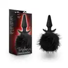 Temptasia - Bunny Tail Plug. Wtyczka analna z futrzanym ogonem króliczka. Satynowy korek z uroczym ogonkiem.
