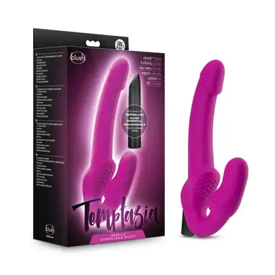 Temptasia - Estella Strap-on. Wibrujący Strap-on dla dwojga. Podwójna stymulacja dla podwójnej rozkoszy