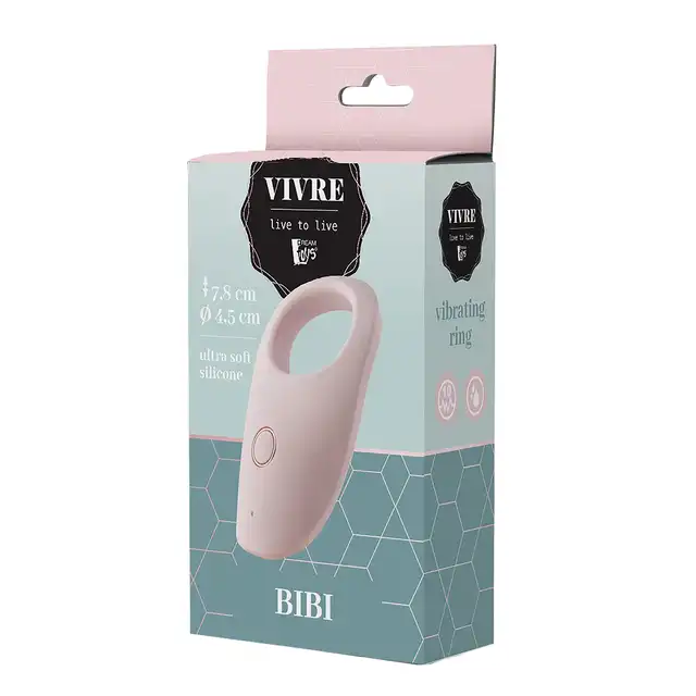 Vivre - BIBI Vibrating Ring - wibrujący ring na penisa wykonany z miękkiego silikonu