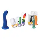 Ylva &amp; Dite - Swan Dark Blue Dildo - niebieskie dildo wykonane z gładkiego silikonu premium