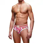 Prowler - Ice Cream L Open Briefs. Slipy męskie z dwuznacznym nadrukiem lodów i wiśni. Pięknie wyeksponowane pośladki. 