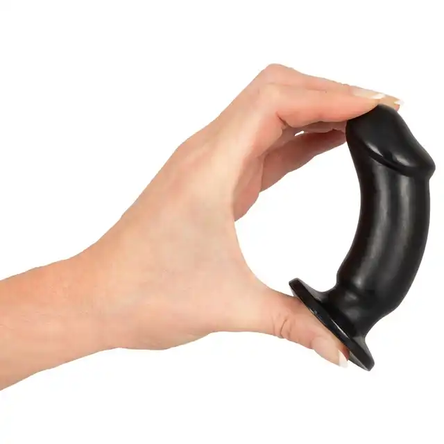Anos - Butt Plug Training Kit. Zestaw trzech czarnych wtyczek analnych w kształcie penisów. Stopniuj swoje analne doświadczenie tak jak lubisz