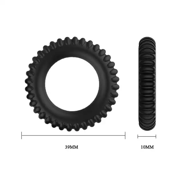 Baile - Titan Cock Rings. Zestaw trzech ringów erekcyjnych na penisa. Naturalne wzmocnienie erekcji. Wydłuż swój stosunek