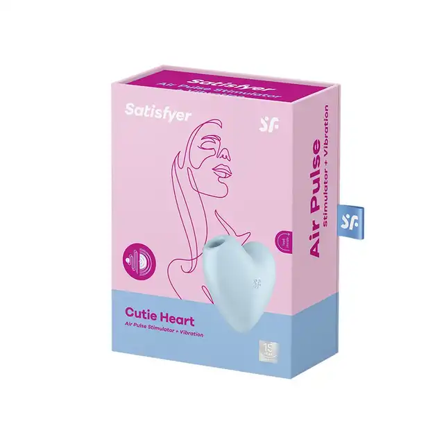 Satisfyer - Cutie Heart Blue - stylowy wibrator pulsacyjny do łechtaczki. Gwarancja przyjemności