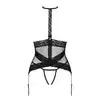 Obsessive - Lacrisia Corset M/L. Odważny, czarny gorset. Prawdziwa bieliźniana perełka