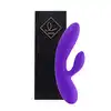 FeelzToys - Lea Purple Glitter - wibrator z króliczkiem do perfekcyjnej stymulacji. Dwa silniki sterowane niezależnie 